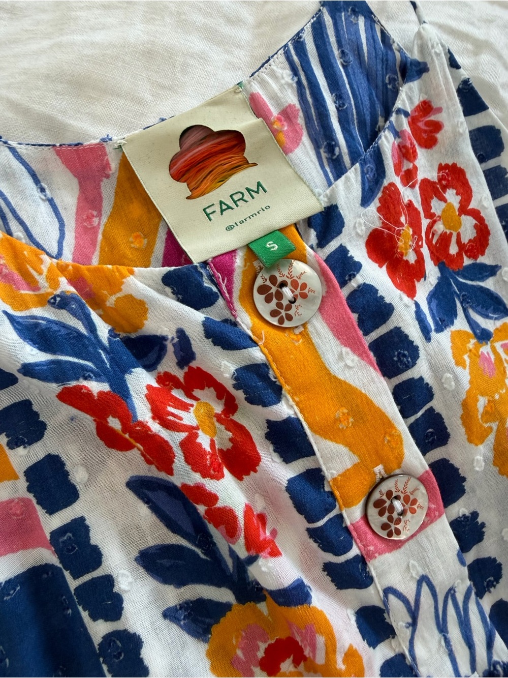 FARM Rio Multicolor Wild Brazil Midi Dress - Picture 4 of 10